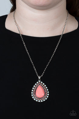 Necklace DROPLET Like Its Hot - Multi N2258