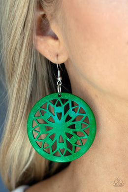 Earrings Ocean Canopy - Green E538