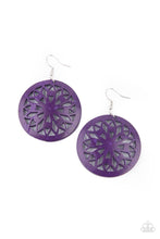Load image into Gallery viewer, Earrings Ocean Canopy - Purple E382