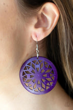 Load image into Gallery viewer, Earrings Ocean Canopy - Purple E382