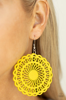 Earrings Island Sun - Yellow E021
