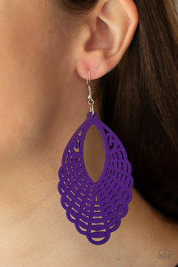 Earrings Tahiti Tankini - Purple E2263