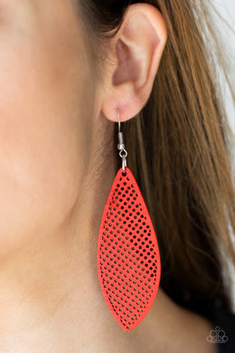 Earrings Surf Scene - Red E236