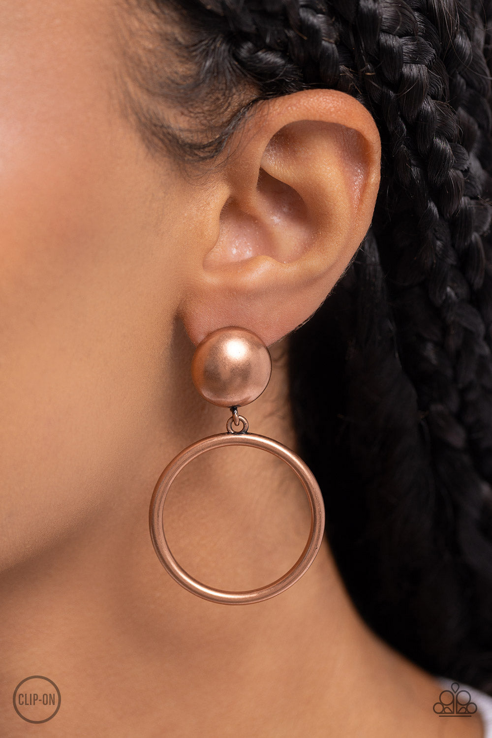 Earrings Classic Candescence - Copper Clip On