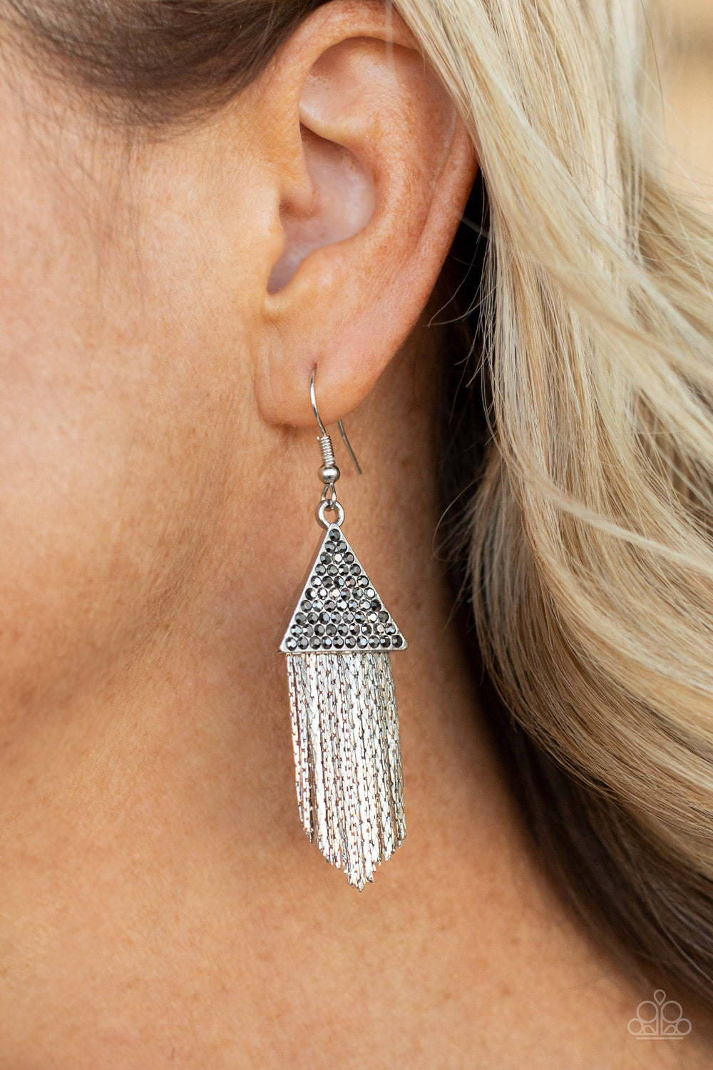 Earrings Pyramid SHEEN - Silver E2299