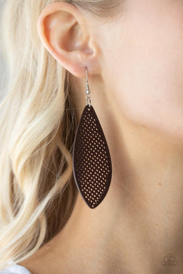 Earrings Surf Scene - Brown E28