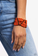 Load image into Gallery viewer, Bracelets Way Off TROPIC - Orange Wood B211