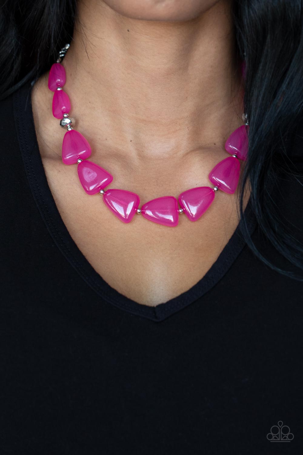 Necklace Tenaciously Tangy - Pink N168