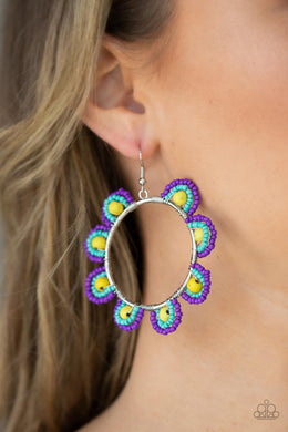 Earrings Groovy Gardens - Yellow E2289