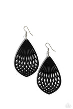 Load image into Gallery viewer, Earrings Caribbean Coral - Black Wood E2300