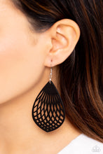 Load image into Gallery viewer, Earrings Caribbean Coral - Black Wood E2300