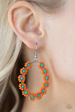 Load image into Gallery viewer, Earrings Festively Flower Child - Orange E2229