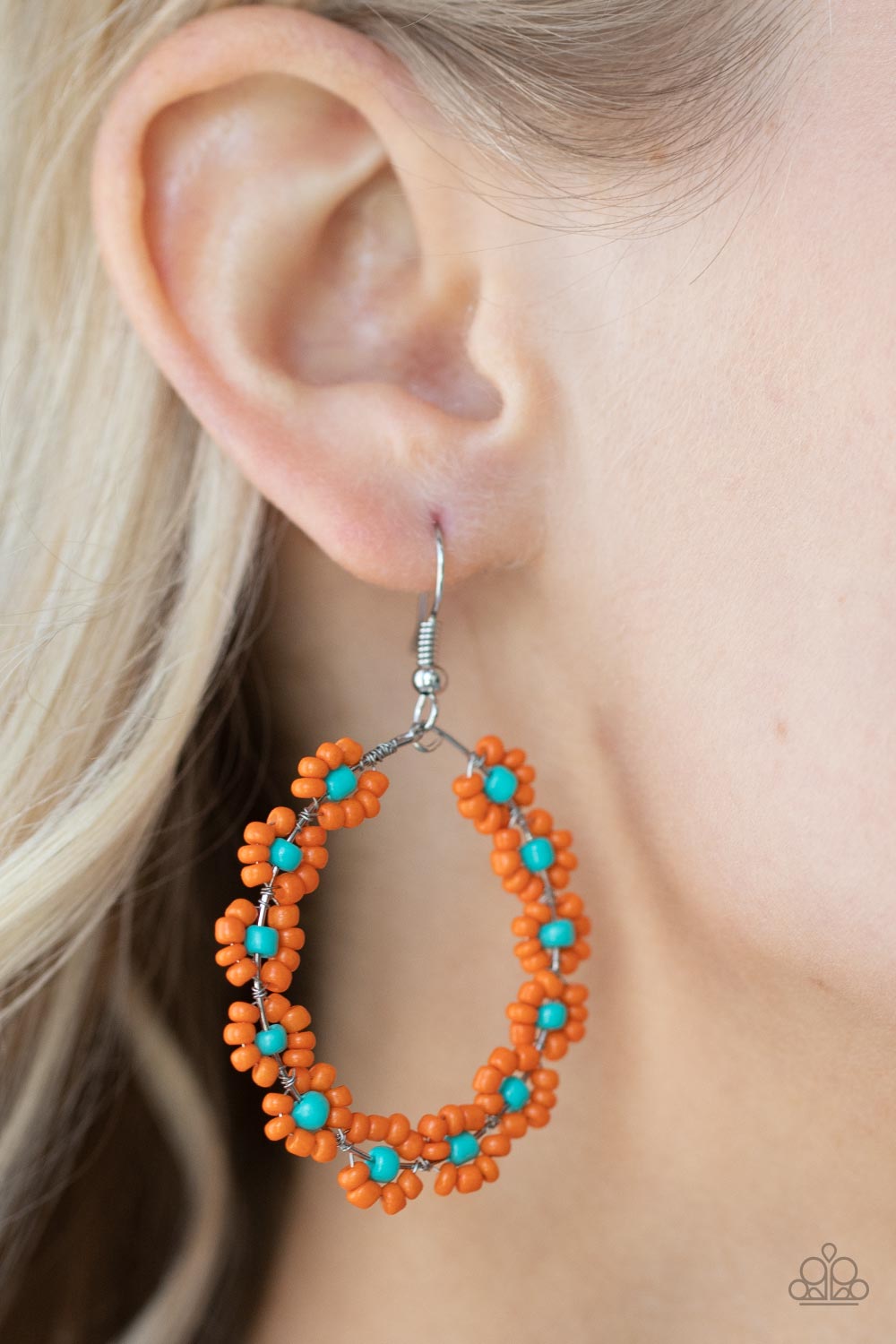 Earrings Festively Flower Child - Orange E2229