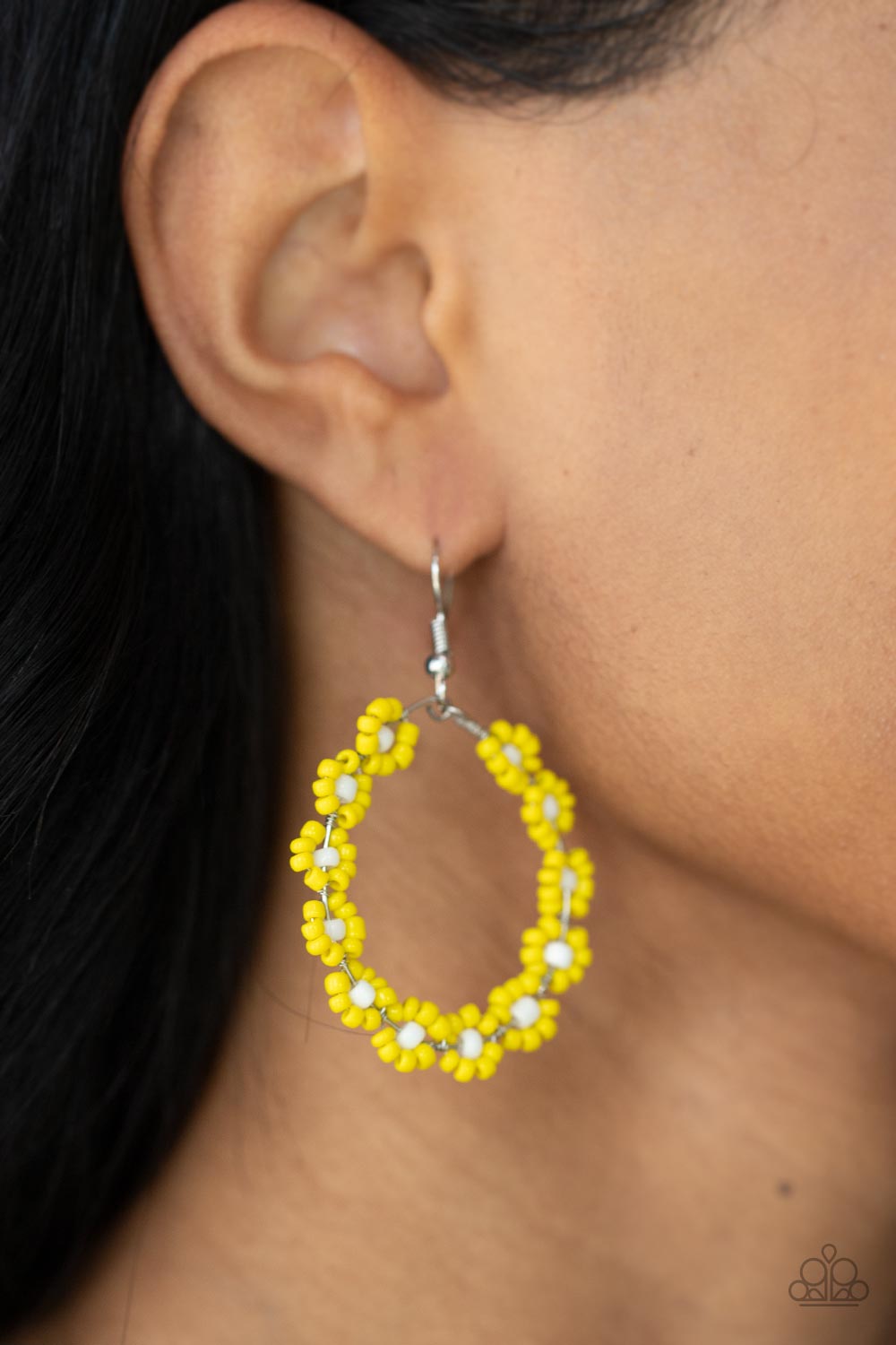 Earrings Festively Flower Child - Yellow E2242