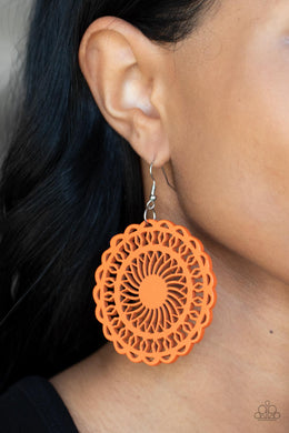 Earrings Island Sun - Orange E414
