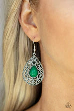 Fanciful Droplets - Green Earrings FINAL