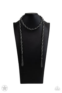Necklace SCARFed for Attention - Gunmetal Blockbuster