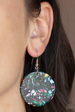 Load image into Gallery viewer, Earrings Tenaciously Terrazzo - Black E493