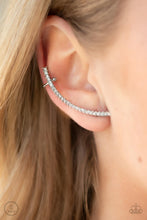Load image into Gallery viewer, Earrings Sleekly Shimmering - White E412 Earcrawlers