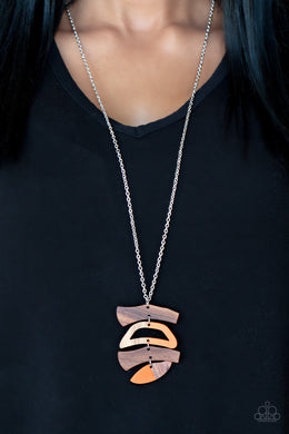 Necklace A WOODWORK In Progress - Orange