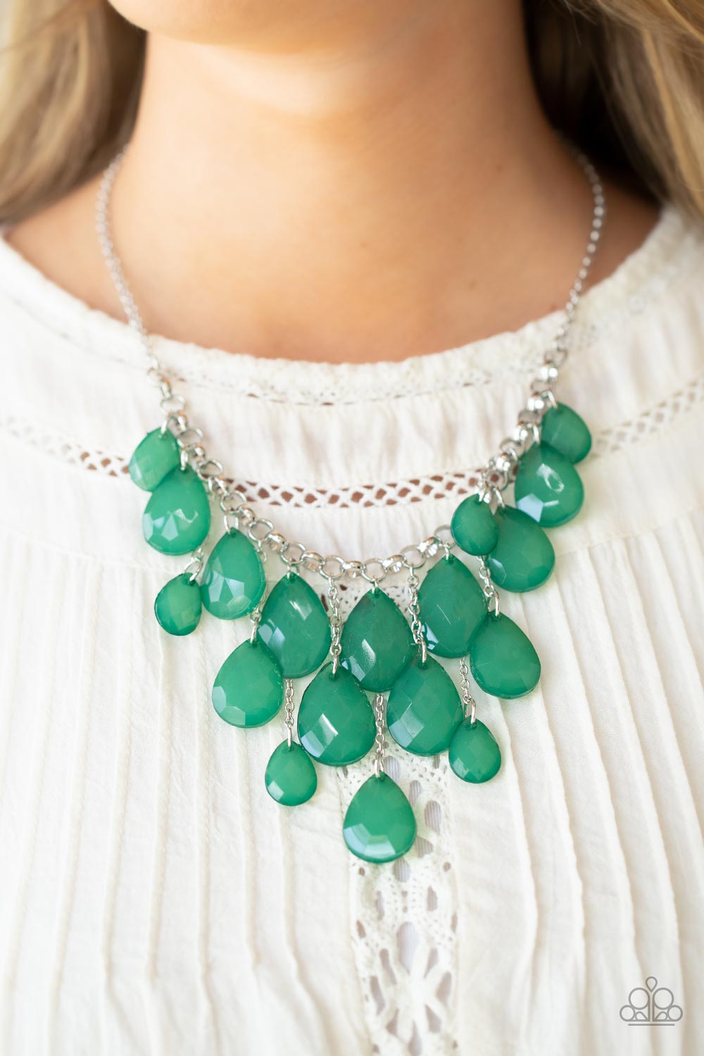 Necklace Front Row Flamboyance - Green N2057