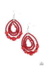 Load image into Gallery viewer, Earrings Prana Party - Red E2373