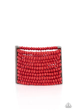 Load image into Gallery viewer, Bracelets Waikiki Wonderland - Red Wood B2163