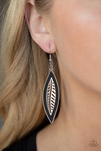 Load image into Gallery viewer, Earrings Leather Lagoon - Black