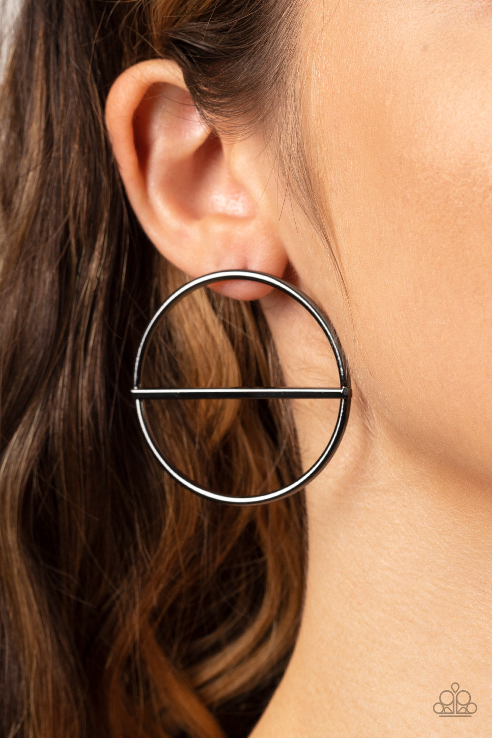 Earrings Dynamic Diameter - Black E398