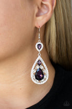 Load image into Gallery viewer, Earrings Posh Pageantry - Purple E423