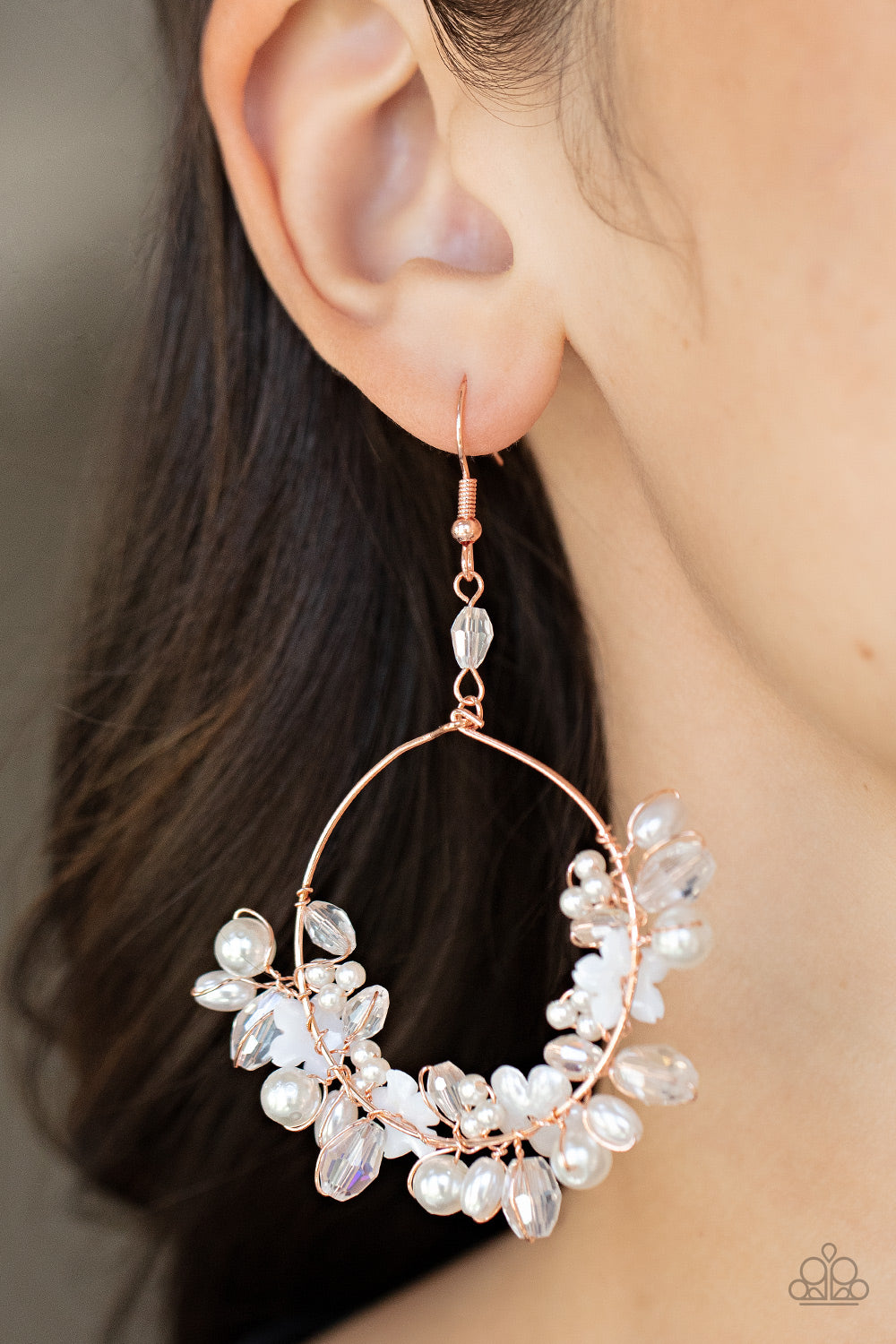 Earrings Floating Gardens - Copper E259
