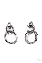Load image into Gallery viewer, Earrings Dynamically Linked - Black E2347