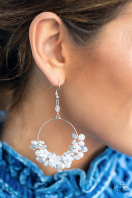 Earrings Floating Gardens - White LOP E2384