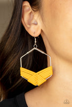 Load image into Gallery viewer, Earrings Suede Solstice - Yellow E130