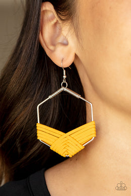 Earrings Suede Solstice - Yellow E130