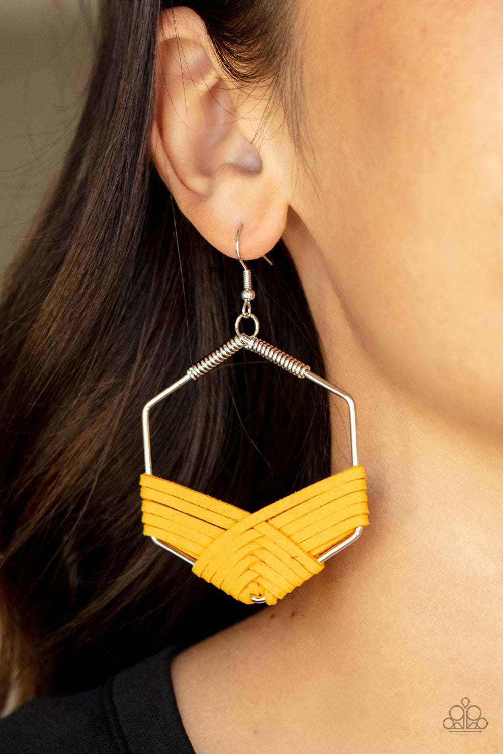 Earrings Suede Solstice - Yellow E130
