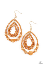 Load image into Gallery viewer, Earrings Prana Party - Brown E2369