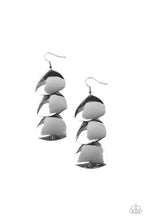 Load image into Gallery viewer, Earrings Modishly Metallic - Black