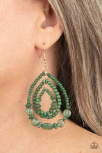 Load image into Gallery viewer, Earrings Prana Party - Green E100
