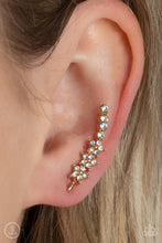 Load image into Gallery viewer, Earrings Flowery Finale - Gold Ear Crawlers E136 Earcrawlers