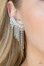 Load image into Gallery viewer, Earrings Thunderstruck Sparkle - White E2153 Earcralwers