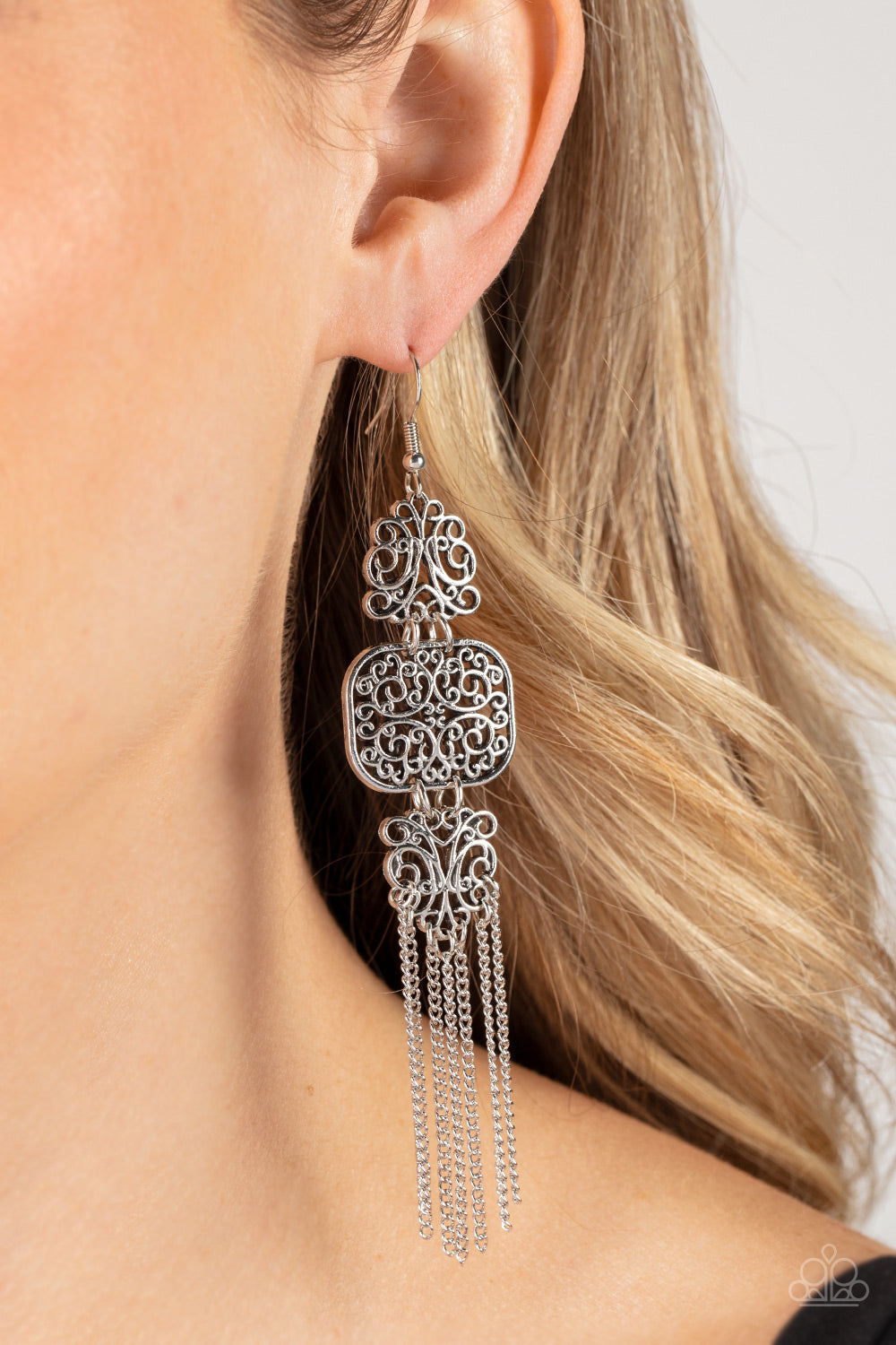 Earrings Eastern Elegance - Silver E2428