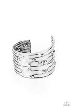 Load image into Gallery viewer, Bracelets Mechanical Motif - Silver Cuff B009
