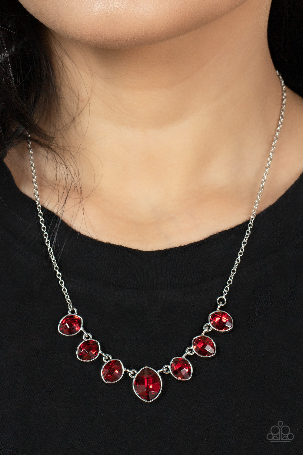 Necklace Material Girl Glamour - Red N237