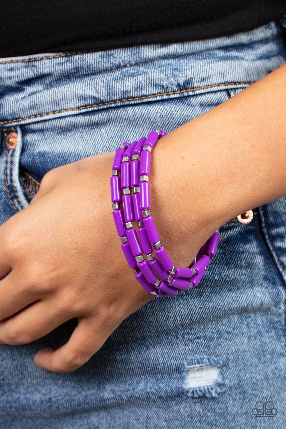 Bracelets Radiantly Retro - Purple