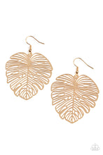 Load image into Gallery viewer, Earrings Palm Palmistry - Gold 2482