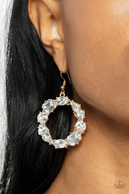 Earrings GLOWING in Circles - Gold E2486