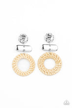 Load image into Gallery viewer, Earrings Woven Whimsicality - White E2437