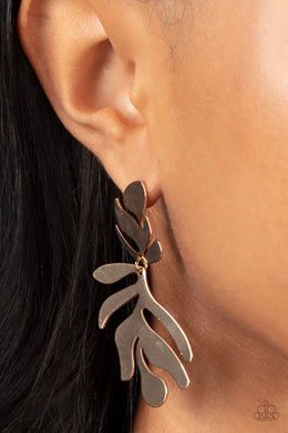Earrings Palm Picnic - Gold E089