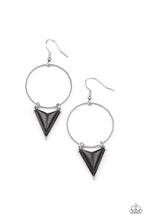 Load image into Gallery viewer, Earrings Sahara Shark - Black E366